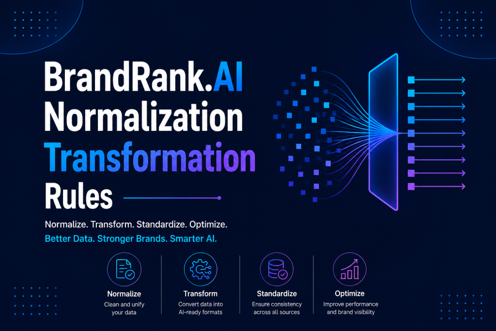 Brand Identity in AI Search: A Practical Guide to BrandRank.ai Normalization Transformation Rules brandrank.ai normalization transformation rules